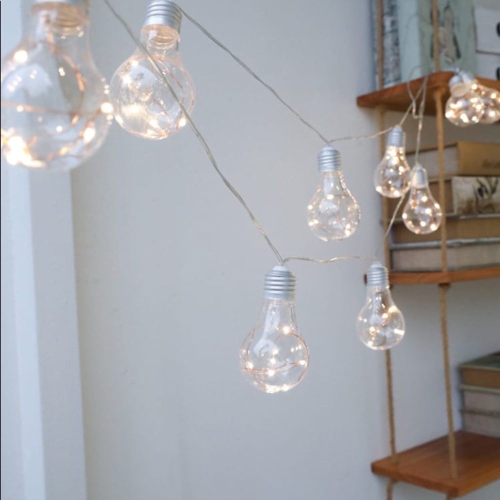 Edison style string lights silver - Picture 2 of 2